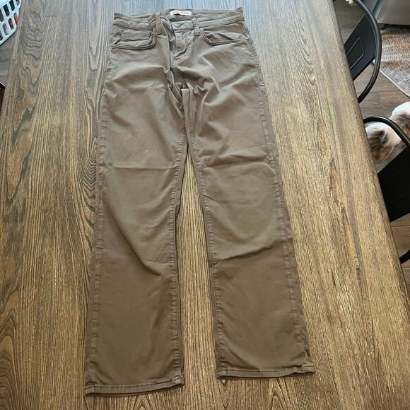 Mavi Jeans Mens Matt Brown Morel Sateen Twill Relaxed Straight Chino Size 34 - Picture 1 of 10
